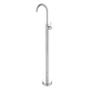 Bathroom Matte Black Round Free Standing Bathtub Faucet DF-02012-2
