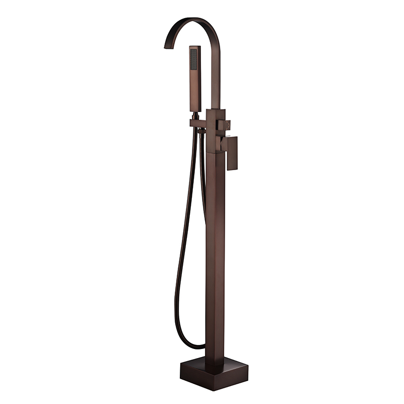 Square ORB Color Floorstanding Bath Filler Faucet Mixer DF-02018