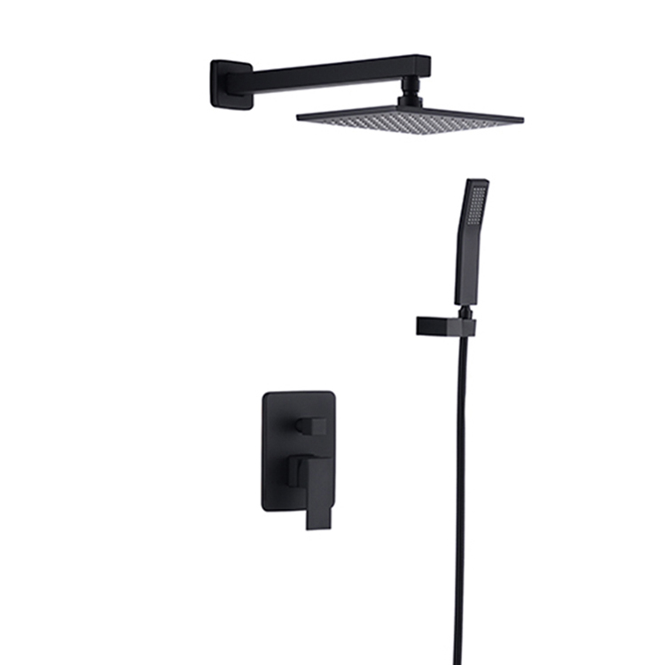Shower Black Multi Function Matte Bathroom Bath Mixer Faucet Matt Systems Modern Shower Room System