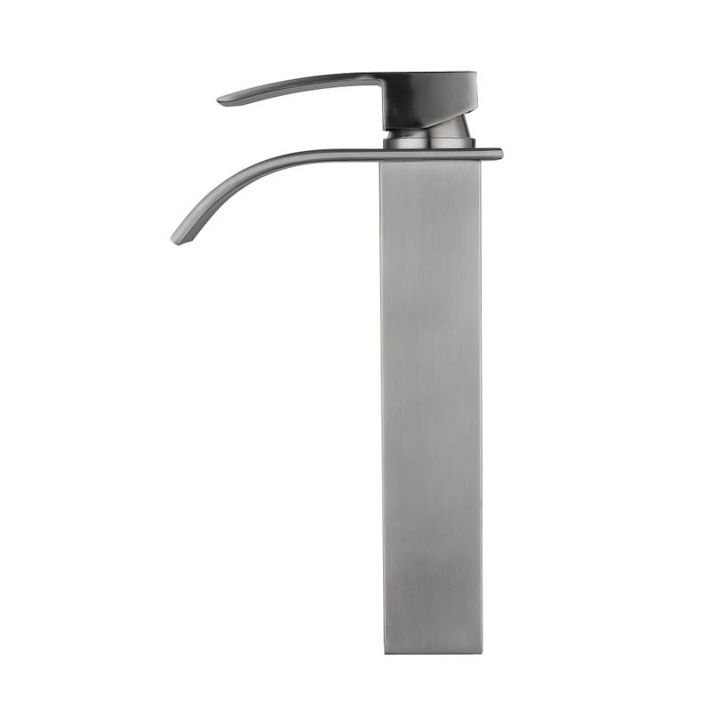 Square Brushed Nickel Stainless Steel Basin Faucet for Bathroom Hot Sale Water Tap