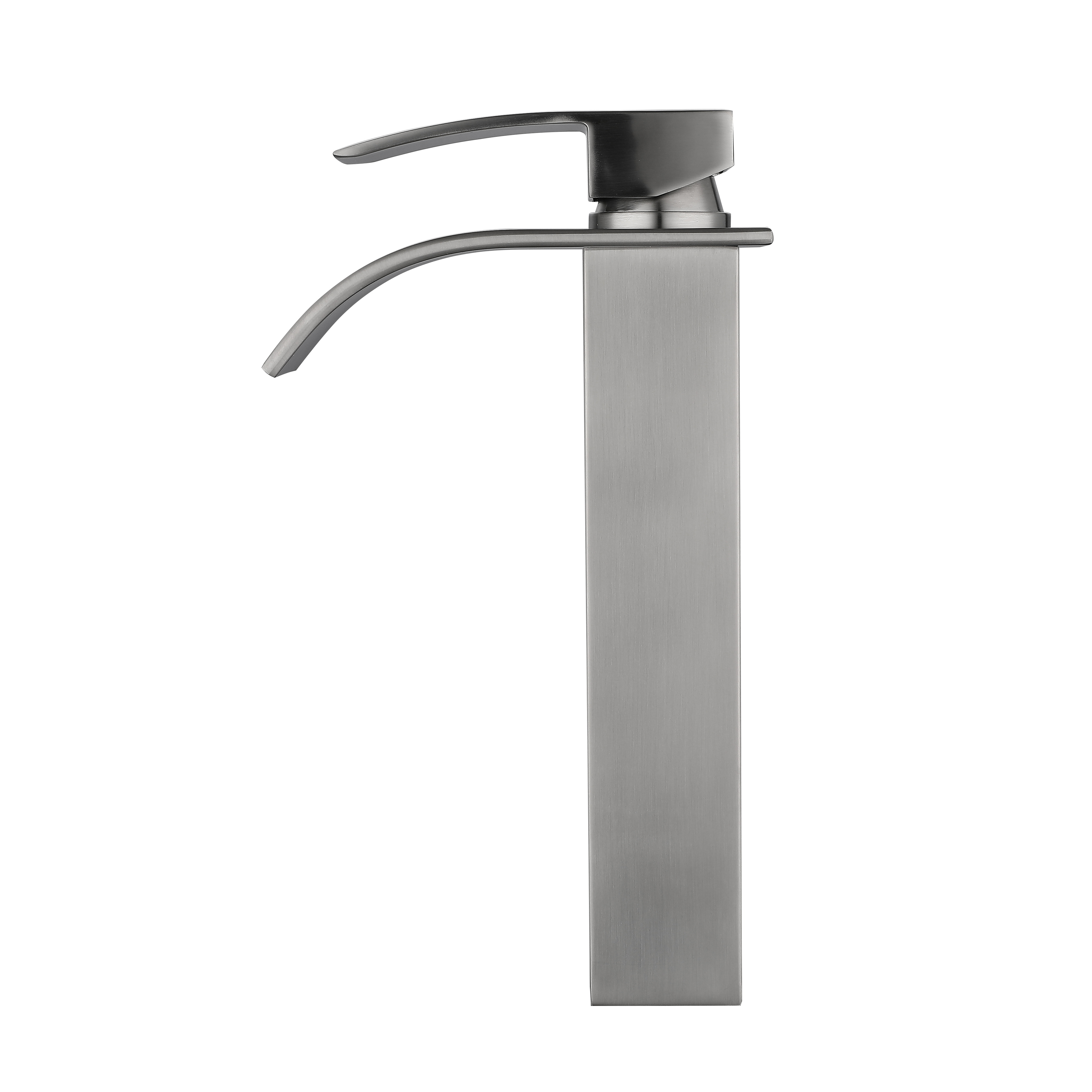 Square Brushed Nickel Stainless Steel Basin Faucet for Bathroom Hot Sale Water Tap