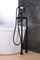 Orb Black Bath Tub Faucet Floor Mount Antique Filler Brass Shower Mixer Taps Faucets Hand Tap