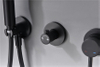 Wholesale Faucet Shower Jiangmen Adjustable Shower Head With Handshower Set 8/10/12 Inch Black Rainfall Showerhead