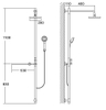 Factory Made Round Rain Shower Head Set Bathroom Taps Douche with Factory Prices