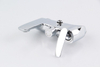 Italian Chrome Square Brass Bathroom Rain Shower System Shower Faucet Mixer Sets