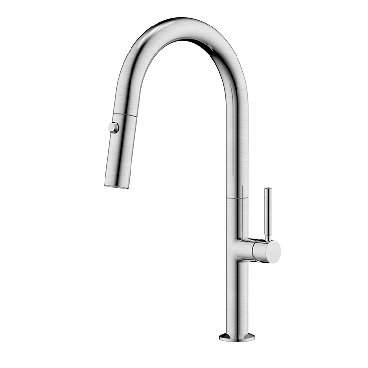 Long Neck Faucet 304 Stainless Steel Kitchen Taps Mixer Faucet Single Handle Pull Down Kitchen Sink Tap