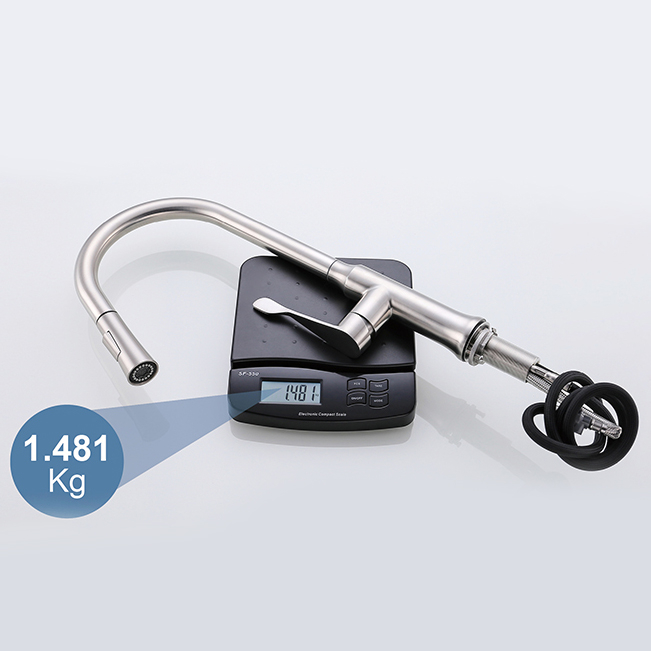 Wholesale Kitchen Sink Mixer Tap 304 Stainless Steel Faucet Pull Down Sprayer Kitchen Shower Faucet