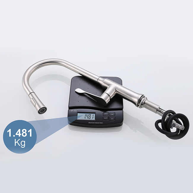 Wholesale Kitchen Sink Mixer Tap 304 Stainless Steel Faucet Pull Down Sprayer Kitchen Shower Faucet