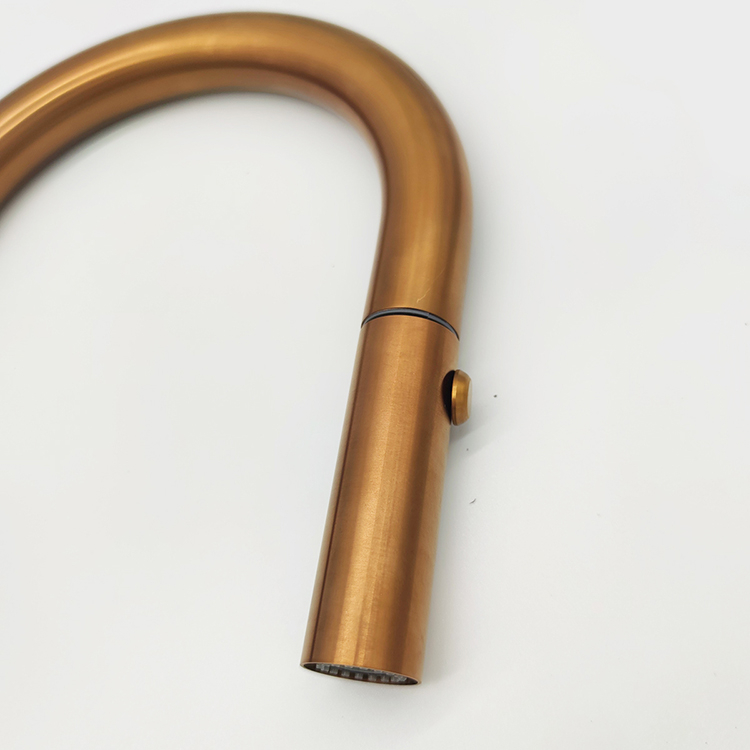 2022 New Design Faucet Rose Gold Kitchen Faucet 304 Stainless Steele Kitchen Tap With Pull Down Spray