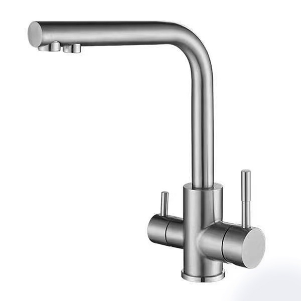 Modern 3 Three Way Faucet 304 Deck Mounted Water Filter Kitchen Tap Hot And Cold Faucet Water Filter Kitchen