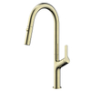 Luxury Gold Pull Down Taps Single Handle Kitchen Sink Mixer Brushed Gold Kitchen Faucet With Pull Down Sprayer