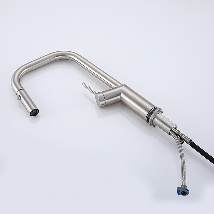 2022 New Product Deck Mount Pull Down Kitchen Faucet With Pull Down Sprayer Kitchen Sink Faucet