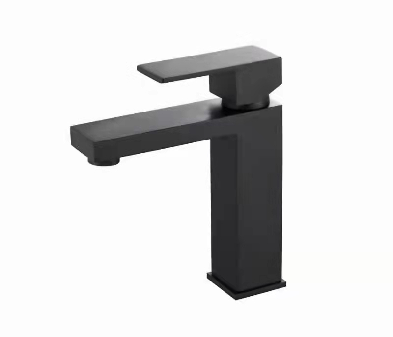 2022 New Design Matte Black Stainless Steel 304 Basin Mixer Washbasin Faucet
