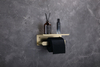 Brushed Gold Bathroom Accessories Set Double Towel Rod 67Series
