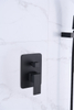 Ceiling Shower Set with Polished Body Jet System Waterfall Thermostatic Massage Raining Shower Thermostatic Faucets