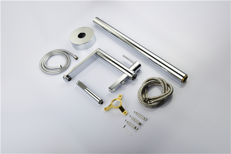 Simple Design 304 Stainless Steel Floor-Mount Bathtub Faucet