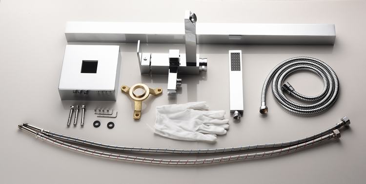 Simple Design Zinc Alloy High Quality Freestanding Bathtub Faucet