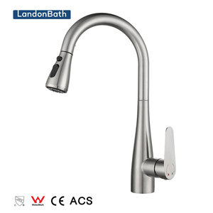 Pull Down Spray Kitchen Purified Water Sink Mixer Faucets Brass Deck Mourned Faucet Rotate 360 Degrees Solid Contemporary