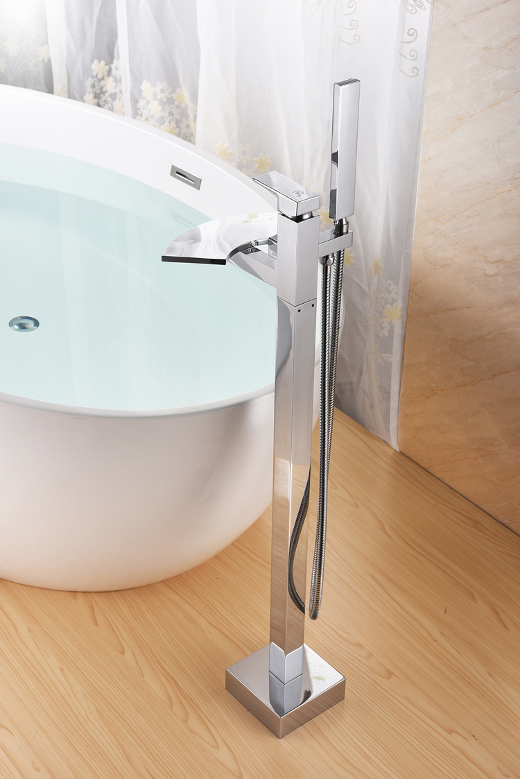 Waterfall Spout Freestanding Bathtub Faucet DF-02010-2