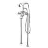 Classic Vintage Golden Floor Bathtub Faucet Tub Mixer Tap